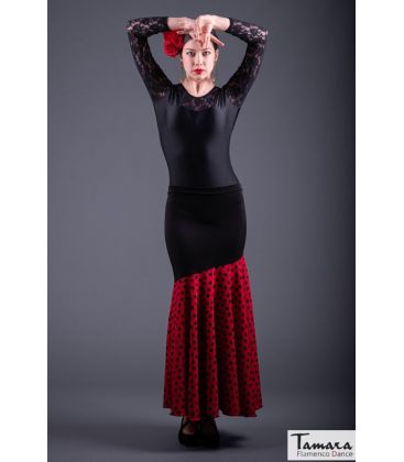 flamenco skirts woman in stock - - Granada with Medium polka dots - Viscose and Koshivo
