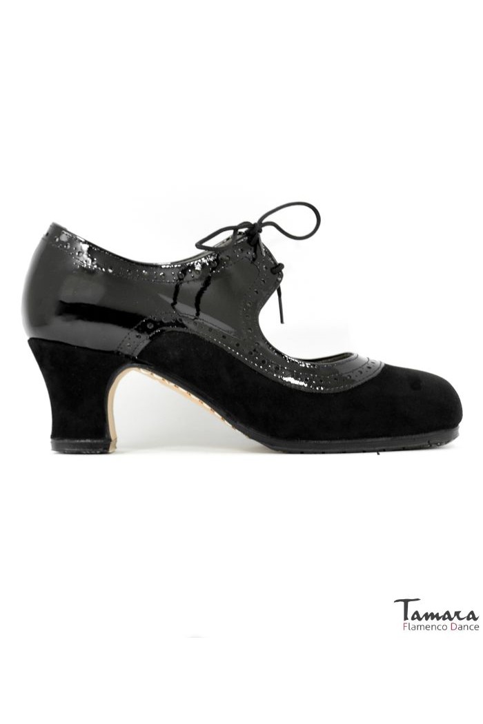 Tamara Flamenco shoes - Professionals model Flamenco shoes Alborea Black