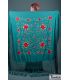 square embroidered manila shawl in stock - - Manila Spring Shawl - Multicolor Embroidered