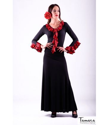 flamenco skirts woman in stock - - Almeria with polka dots- Knitted (skirt-dress)