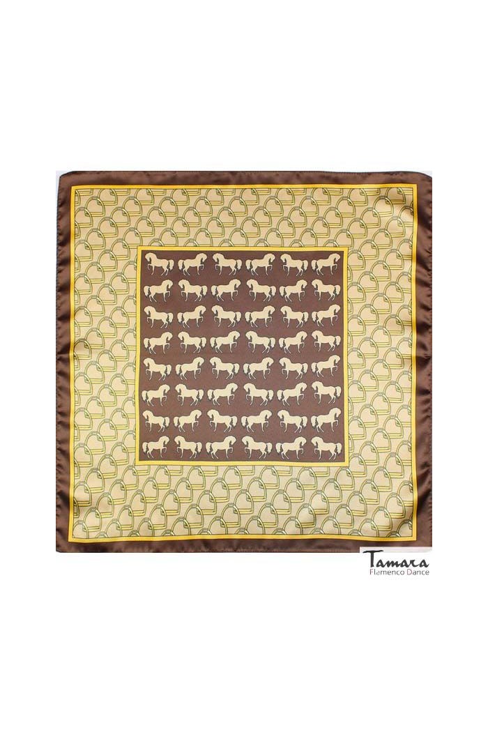  Fajin - Children model Children's sash - Design 8 Brown