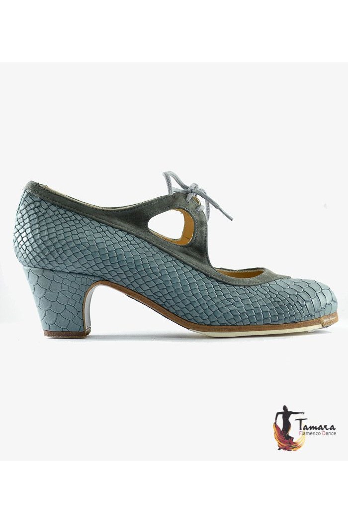 Zapatos de flamenco Profesionales modelo Zapatos de flamenco Candor negro-rojo