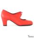zapatos de flamenco para ensayo semiprofesionales - - Semiprofesional Superior TAMARA - Piel CORDONES