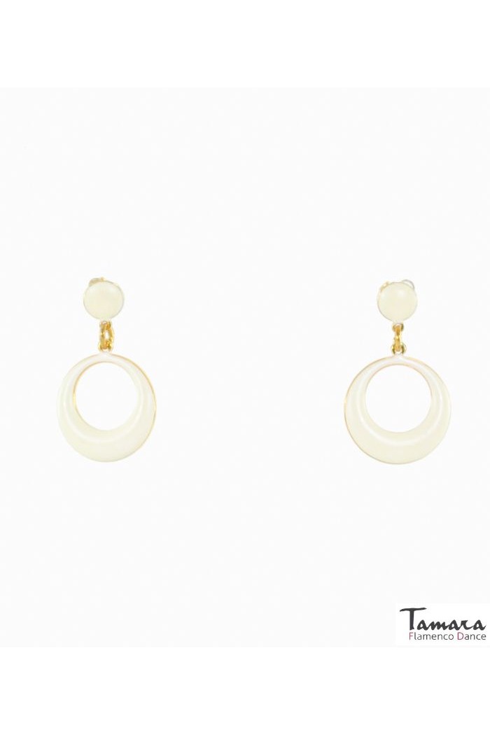  Flamenco earrings model Flamenco ring - Metal 4.7 cm Ivory