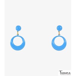 Boucles d'oreilles de flamenco modèle Anneau flamenco - Métal 4,7 cm Rouge