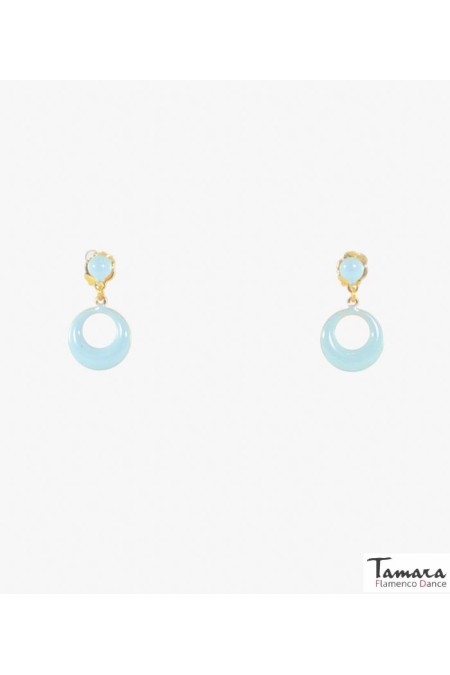 Flamenco earrings model Flamenco ring - Metal 2 cm Pistachio