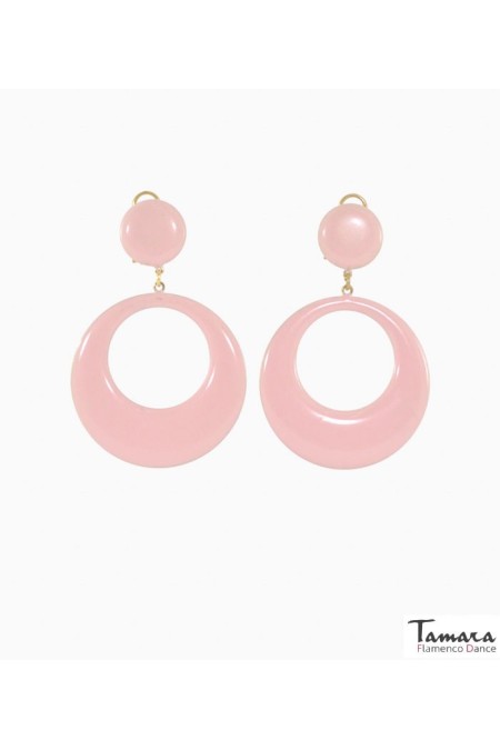 Flamenco earrings model Flamenco ring - Metal 7 cm Mauve