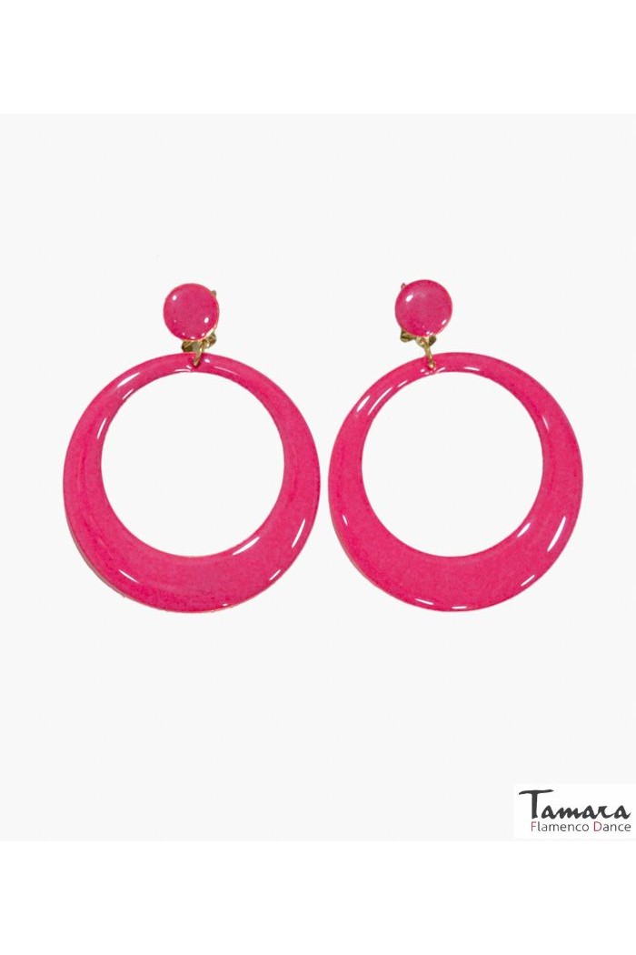  Flamenco earrings model Flamenco ring - Metal 8 cm Dark raspberry 