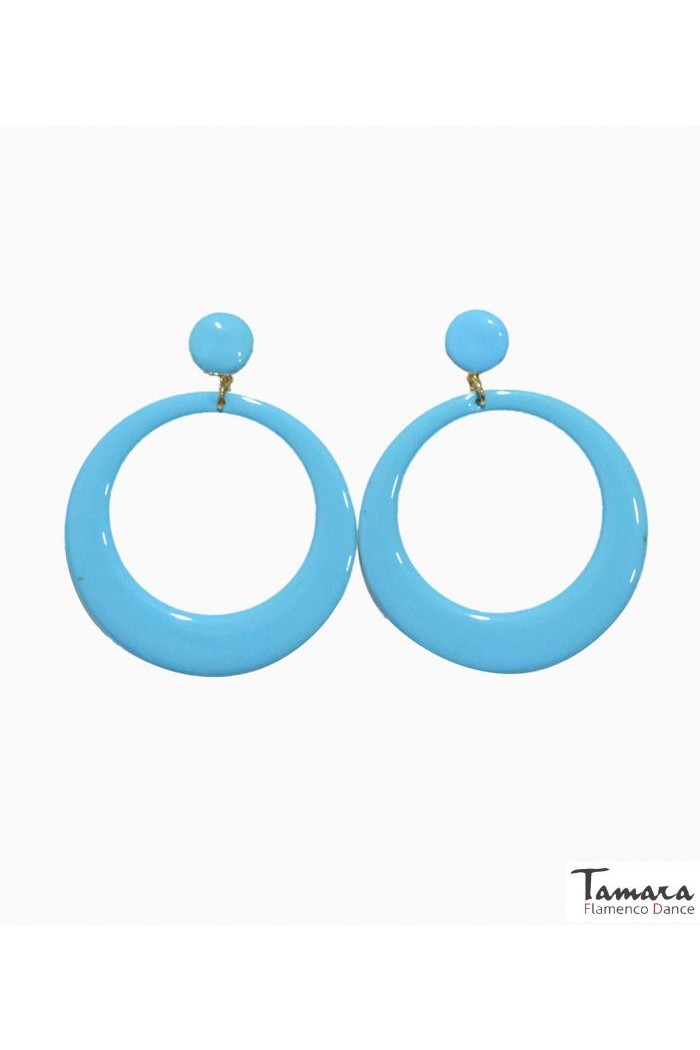 Boucles d'oreilles de flamenco modèle Anneau flamenco - Métal 8 cm Marron