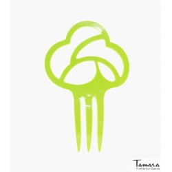 Peignes flamenco modèle Peigne Girasol - Acétate 13 cm Pistache