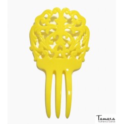 Peinetas de flamenca modelo Peina flamenca Diseño 8 - Plástico 14 cm Pistacho