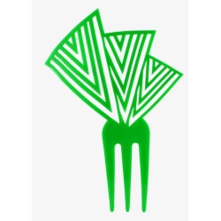 Peignes flamenco modèle Peigne Iris Flamenco - Acétate 13.5 cm Turquoise