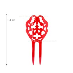 Peinetas de flamenca modelo Peinecillo Alheli - Pasta Burdeos