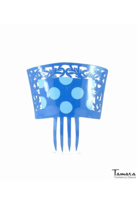 Flamenco Combs model Comb Hand-painted - Acetate 15 cm Turquoise