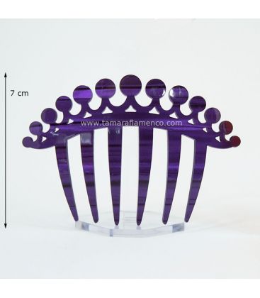 flamenco combs in stock - - Small Comb Madroño - Mother of Pearl 6.8 cm