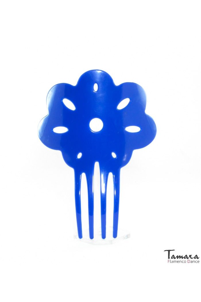 Peignes flamenco modèle Peigne flamenco Clavelito - Plastique 14 cm Indigo