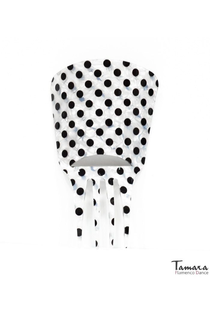  Flamenco Combs model Flamenco comb Polka dots - Mother of pearl 14 cm Purple