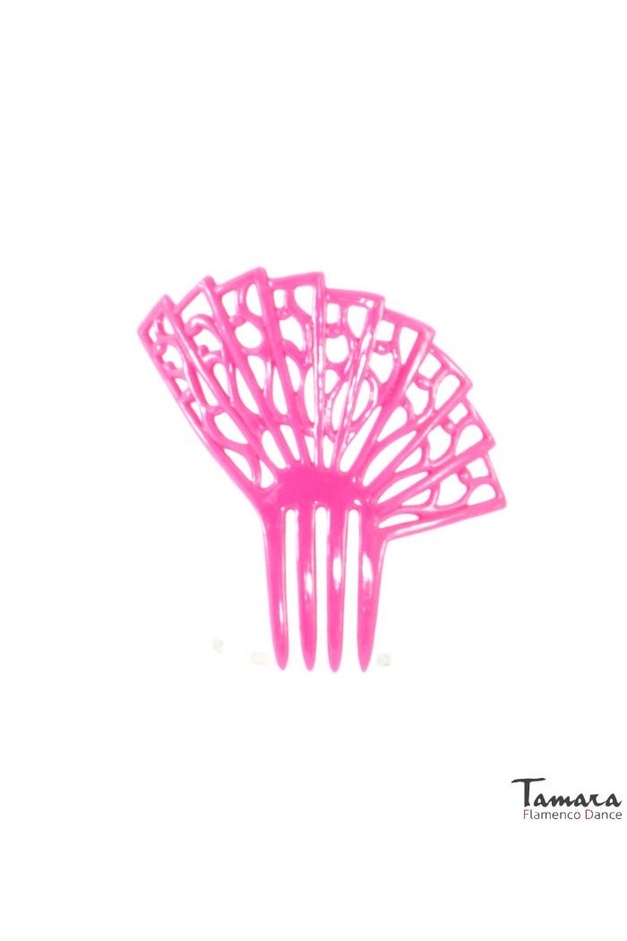 Peinetas de flamenca modelo Peineta flamenca Albahaca - Plástico 9.5 cm Rosa