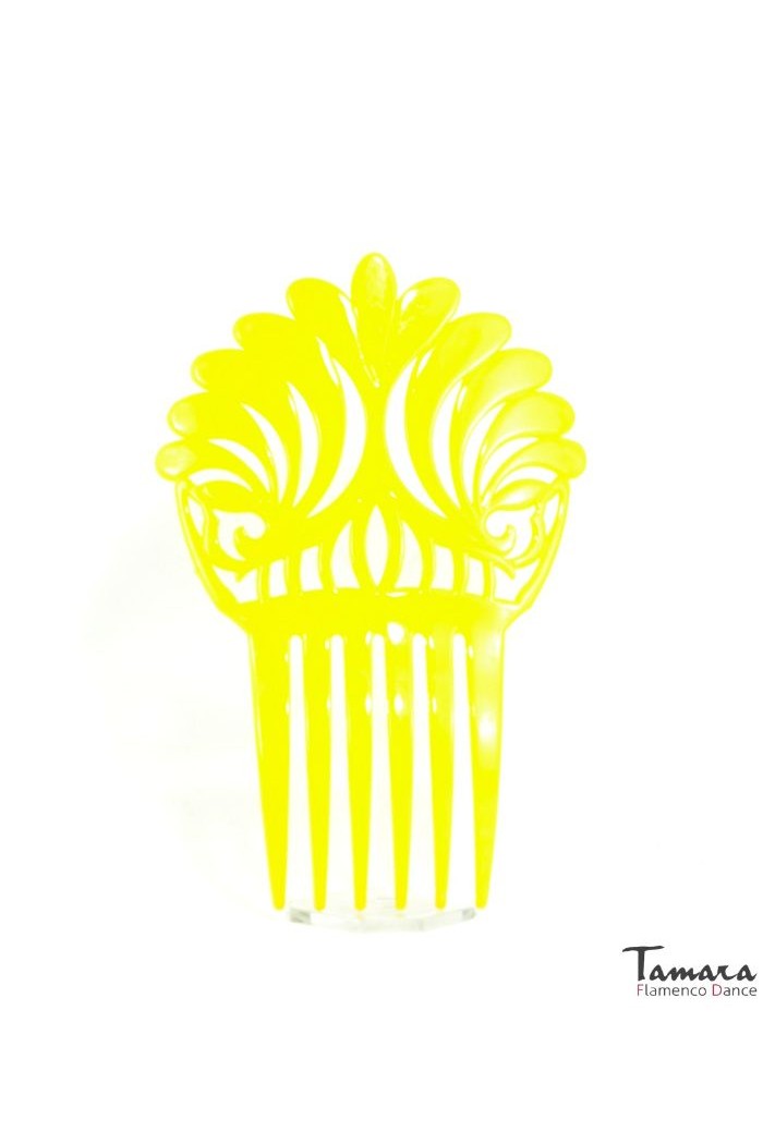  Flamenco Combs model Comb Azafran - Plastic 17 cm Yellow
