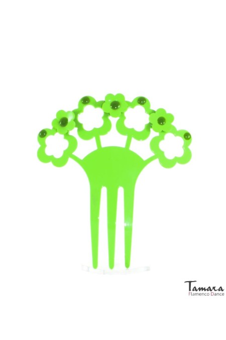 Flamenco Combs model Flamenco combs with flowers - Acetate 14 cm ( Various models inside) Design 1