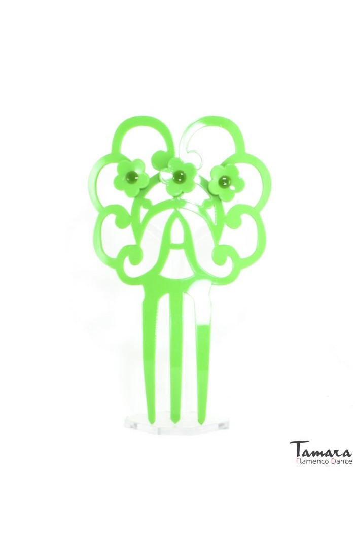 Peinetas de flamenca modelo Peinas flamencas con flores - Acetato 14 cm ( Varios modelos dentro) Diseño 3