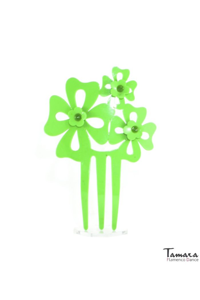 Peignes flamenco modèle Peignes flamenco avec fleurs - Acétate 14 cm ( Divers modèles à l'intérieur ) Design 2
