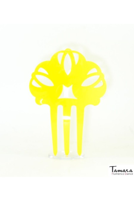  Flamenco Combs model Flamenco comb Calendula - Acetate 14 cm Yellow
