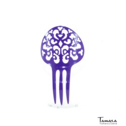 Peignes flamenco modèle Peigne Clavellina - Plastique flexible 13 cm Violet
