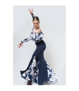 flamenco skirts for woman - Falda Flamenca DaveDans - Farandula - Elastic knit and printed