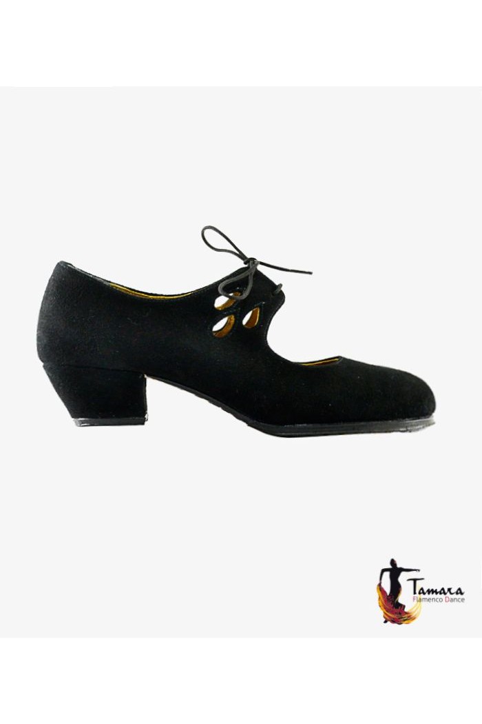 Chaussures professionnelles de flamenco Tamara modèle Chaussures de flamenco Jaleo Noir