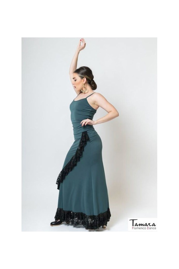 Jupes flamenco FEMME modèle Jupe flamenco Surjupe Serrania - Tricot stretch et dentelle Jupes flamenco FEMME modèle Jupe flamenco Surjupe Serrania - Tricot stretch et dentelle
