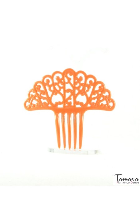 Peignes flamenco modèle Petit Peigne flamenco Farfara - Plastique 7 cm Orange