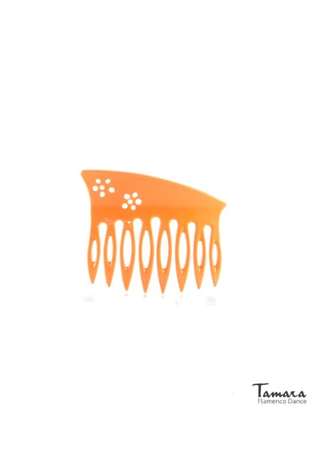  Flamenco Combs model Small Comb Hand painted - Flexible Plastic 4 cm Pistachio