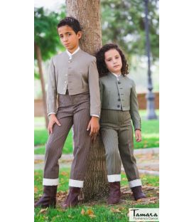 Children's Trousers andalusian stripes - With Turn-up