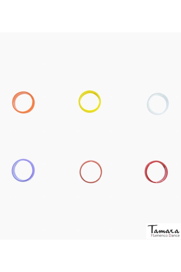 Bracelets de flamenco modèle Bracelet à gros anneaux - Diamètre 20,5 cm Saumon