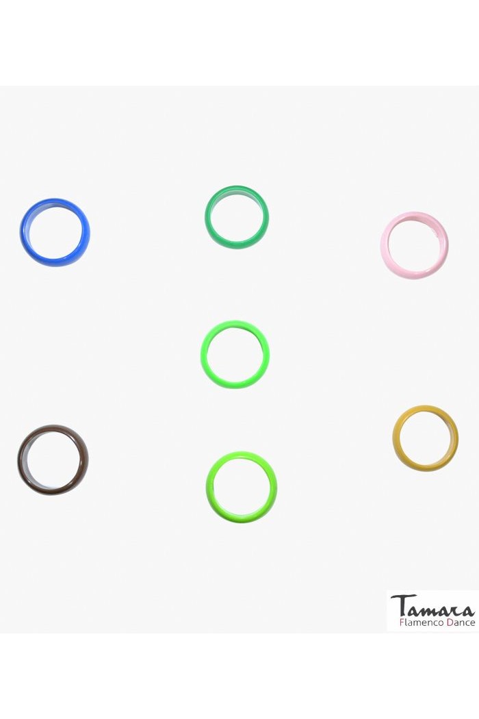Bracelets de flamenco modèle Bracelet à gros anneaux - Diamètre 20,5 cm Saumon