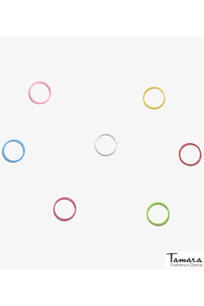 Bracelets de flamenco modèle Bracelet à gros anneaux - Diamètre 20,5 cm Saumon