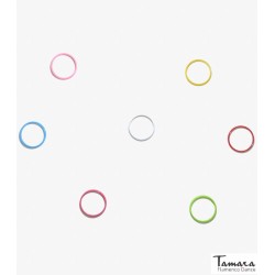 Pulseras flamencas modelo Pulsera de aro pequeña - Diametro cm Rojo