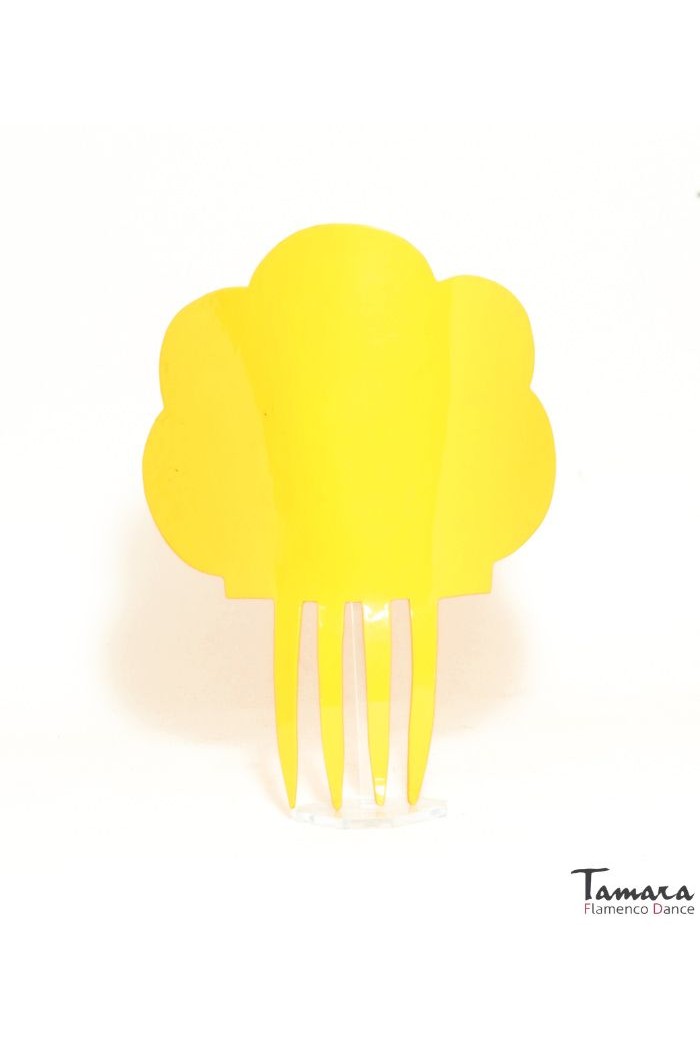 Peinetas de flamenca modelo Peina Real - Acetato 19 cm Amarillo