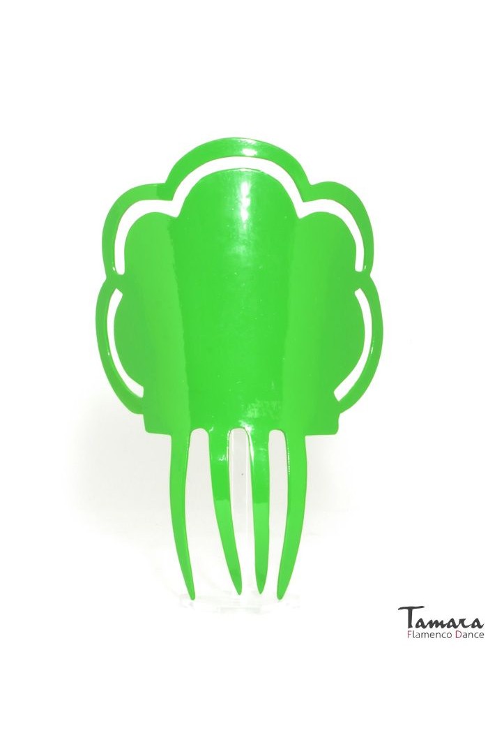 Peignes flamenco modèle Peigne Real - Acétate 19 cm Vert Andalousie