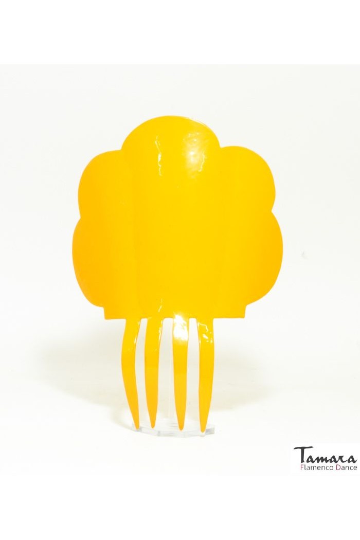 Peignes flamenco modèle Peigne Real - Acétate 19 cm Jaune oeuf