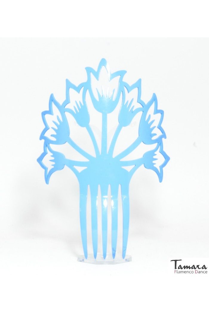 Peignes flamenco modèle Peigne Ramo - Acétate 18x15 cm Jaune