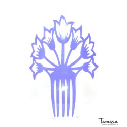 Peignes flamenco modèle Peigne Ramo - Acétate 18x15 cm Orange