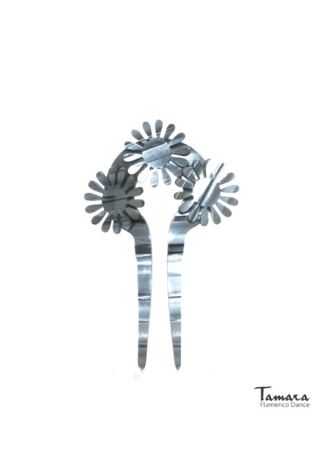  Flamenco Combs model Small Comb Margaritas Altas - Mother of pearl 10.5 cm Red Mother-of-pearl