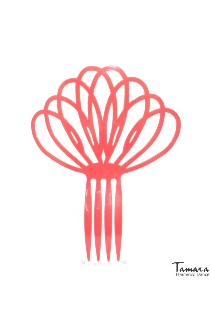 Peignes flamenco modèle Peigne flamenco Loto - Plastique 20 cm Corail