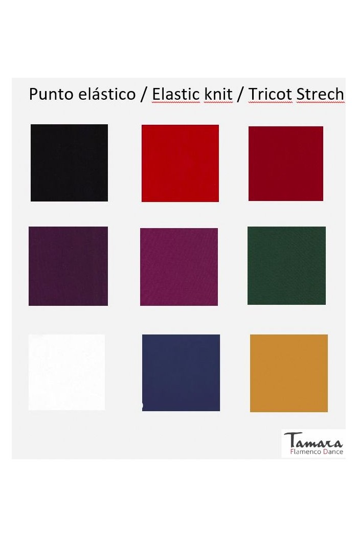 Jupes flamenco FEMME modèle Jupe flamenco Jupe Leonor - Tricot élastique 
