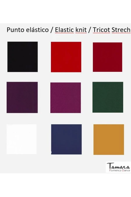  Body/Camiseta flamenca MUJER model Vogorno T-shirt - Elastic knit Black