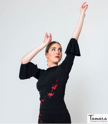 bodycamiseta flamenca mujer en stock - Maillots/Bodys/Camiseta/Top Dave Dans - T-shirt María - Tricot élastique