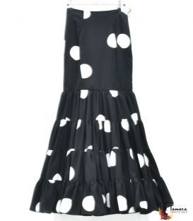 blouses and flamenco skirts in stock immediate shipment - Roal - Flamenca skirt Size 32 - Candil black and white polka dots