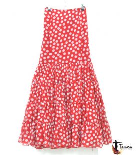 Flamenca skirt Size 48 - Candil red and white polka dots